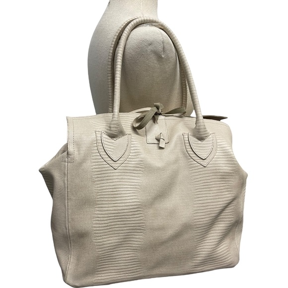 Let & Her Embossed Tote Handbag New - Picture 10 of 15